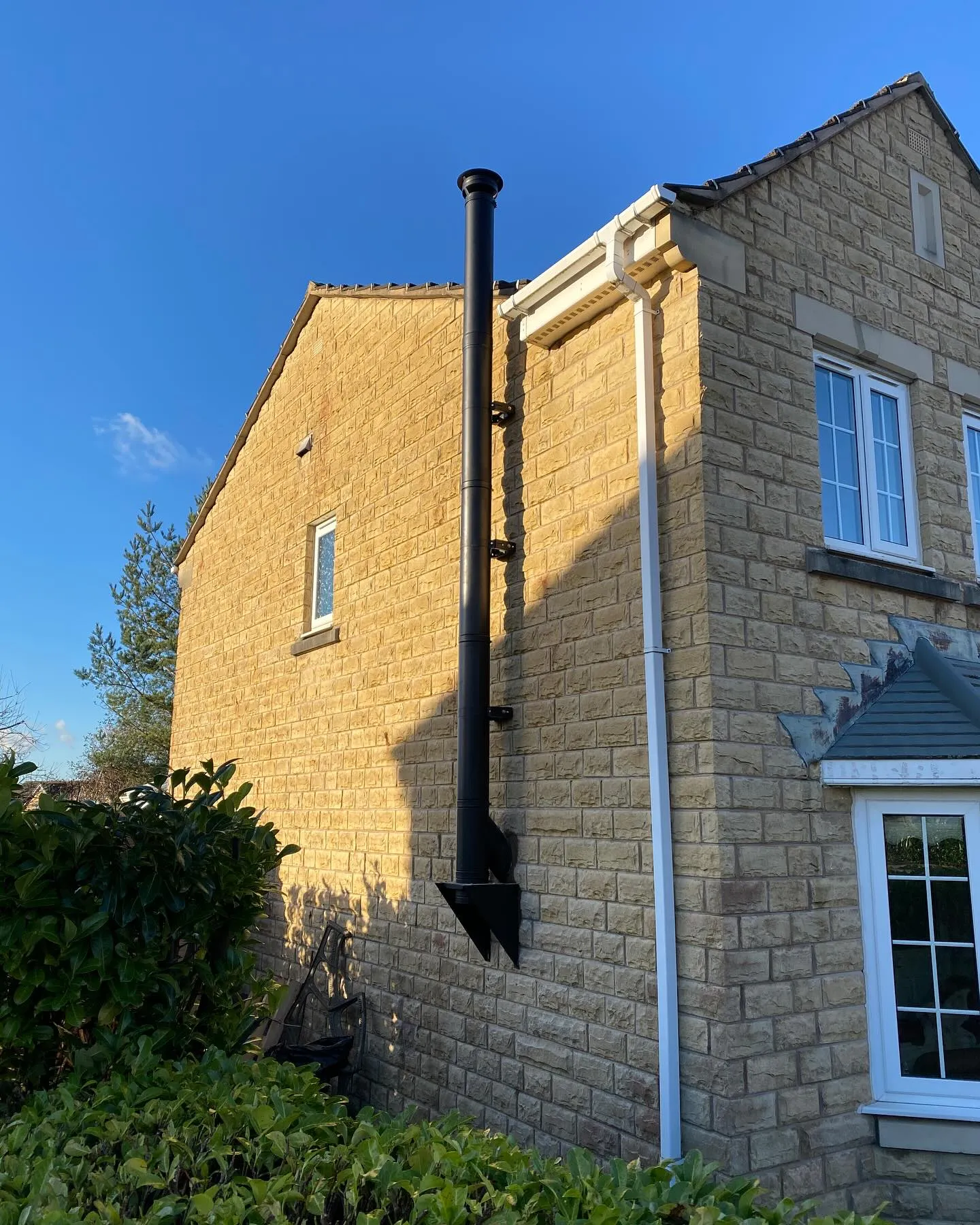 External chimney installation